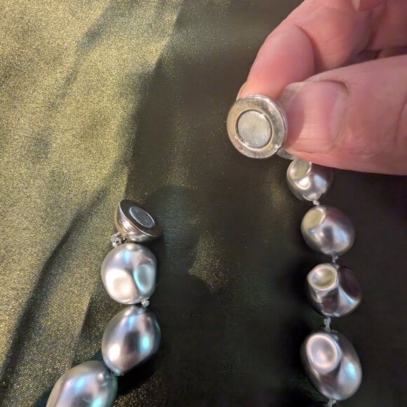 Vintage Pearl bead knotted necklace. - Picture 6 of 7